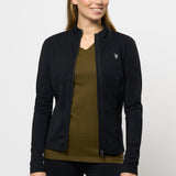 Kira Full-Zip Workout Blouse