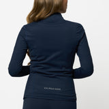 Kira Full-Zip Workout Blouse