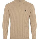 UMAmir Half-zip Cable Knit