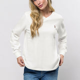 Macy V-neck Sweatshirt