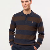 UMEthan Polo Long Sleeve Knit