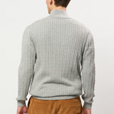 UMRomeo Half-zip Cable Knit